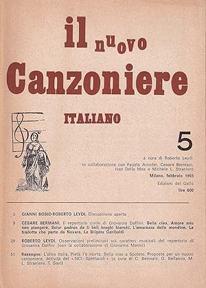 Il nuovo Canzoniere Italiano - n. 5, Milano, febbraio 1965