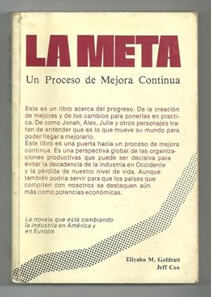 Immagine del venditore per LA META. UN PROCESO DE MEJORA CONTINUA venduto da Ducable Libros