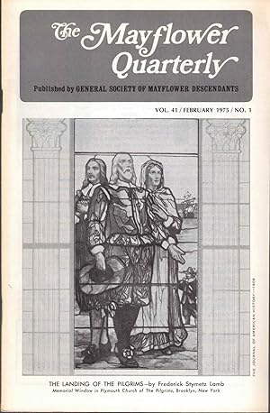 Seller image for The Mayflower Quarterly Vol. 41 No. 1, February 1975 for sale by Kenneth Mallory Bookseller ABAA