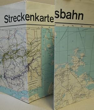 Seller image for Streckenkarte der Deutschen Bundesbahn. for sale by Nicoline Thieme