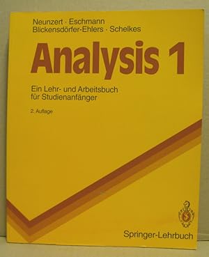 Seller image for Analysis 1. Ein Lehr- und Arbeitsbuch fr Studienanfnger. for sale by Nicoline Thieme