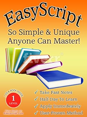 Bild des Verkufers fr EasyScript I Speed Writing Made Simple (book & 1audio CD) zum Verkauf von WeBuyBooks