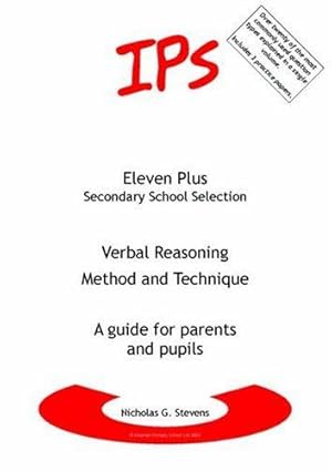 Seller image for Verbal Reasoning - Method and Technique: A Guide for Parents and Pupils (Eleven Plus Secondary School) for sale by WeBuyBooks