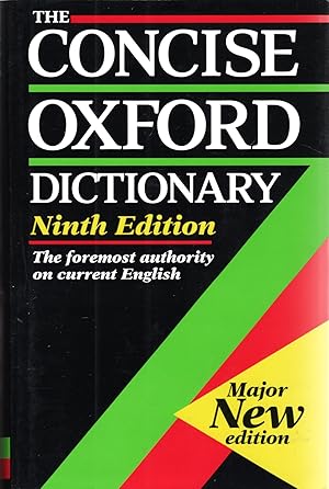 Seller image for The Concise Oxford Dictionary Of Current English : 9th. Edition : for sale by Sapphire Books