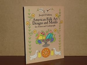 Bild des Verkufers fr AMERICAN FOLK ART DESIGNS AND MOTIFS for artists and Craftspeople zum Verkauf von Libros del Reino Secreto