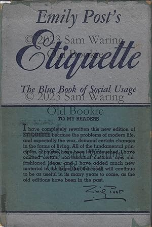 Emily Post's etiquette : the blue book of social usage
