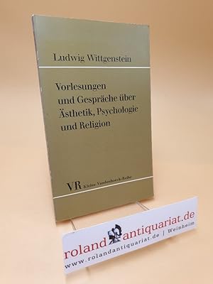 Imagen del vendedor de Vorlesungen und Gesprche ber sthetik, Psychologie und Religion a la venta por Roland Antiquariat UG haftungsbeschrnkt