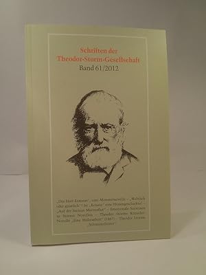 Bild des Verkufers fr Schriften der Theodor-Storm-Gesellschaft Band 61/ 2012 zum Verkauf von ANTIQUARIAT Franke BRUDDENBOOKS