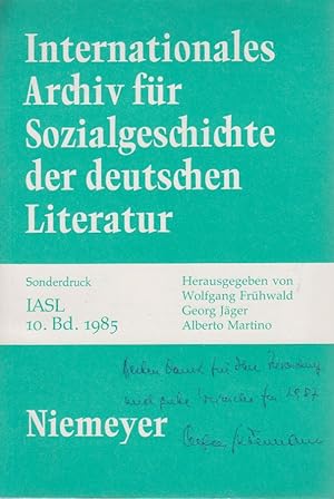 Die Kulturzeitschrift als Literatur. [Aus: Internationales Archiv für Sozialgeschichte der deutsc...