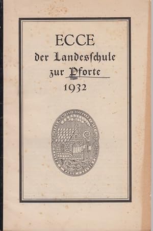 Ecce der Landesschule zur Pforte 1932.