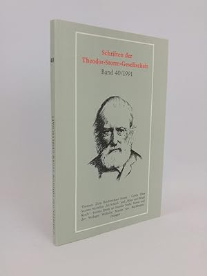 Bild des Verkufers fr Schriften der Theodor-Storm-Gesellschaft Band 40/ 1991 zum Verkauf von ANTIQUARIAT Franke BRUDDENBOOKS