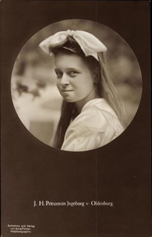 Ansichtskarte / Postkarte Prinzessin Ingeborg von Oldenburg, Portrait