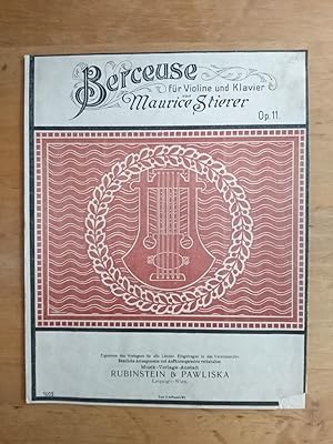 Berceuse (Lied ohne Worte) - Op. 11 - Für Violine und Klavier