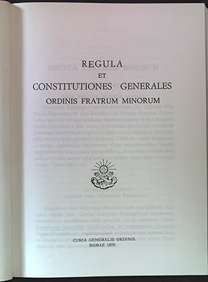 Bild des Verkufers fr Regula et Constitutiones Generales fratrum Minorum; zum Verkauf von books4less (Versandantiquariat Petra Gros GmbH & Co. KG)