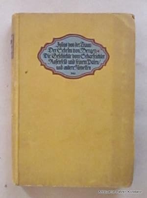 Immagine del venditore per Der Schelm von Bergen. Die Geschichte vom Scharfrichter Rosenfeld und seinem Paten und andere Novellen. Berlin, Meyer & Jessen, 1911. Mit Schmucktitel. XXXIX, 203 S., 2 Bl. Or.-Pp.; angestaubt u. mit Schabspuren, Rckenschild mit kl. Abriss. venduto da Jrgen Patzer