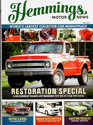 Hemmings Motor News, May 2021 Restoration Special 1970 Chevrolet