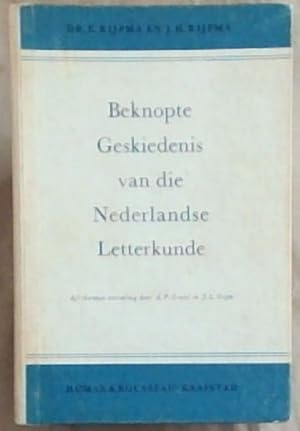 Seller image for Beknopte Geskiedenis van die Nederlandse Letterkunde for sale by Chapter 1