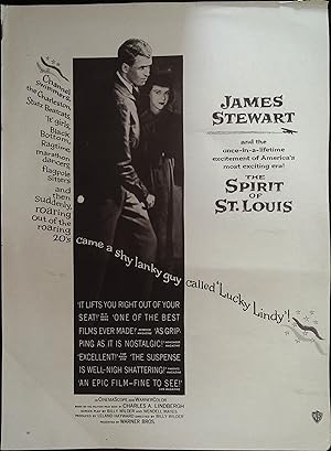 Image du vendeur pour The Spirit of St. Louis Trade Print Ad 1957 James Stewart, Murray Hamilton, Patricia Smith mis en vente par AcornBooksNH