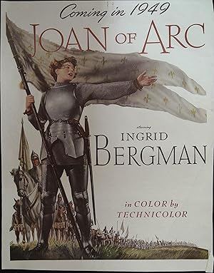 Bild des Verkufers fr Joan of Arc Trade Print Ad 1948 Ingrid Bergman, Jose Ferrer zum Verkauf von AcornBooksNH