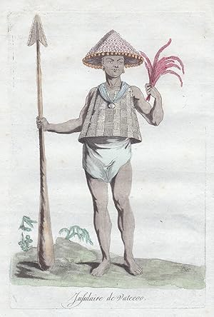 "Homme de Vateoo" - James Cook islands Aitutaki island costume Tracht