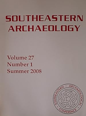 Immagine del venditore per Southeastern Archaeology (Volume 27, Number 1, Summer 2008) venduto da Weekly Reader