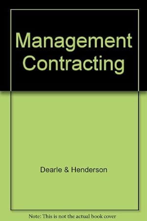 Seller image for Management Contracting for sale by WeBuyBooks