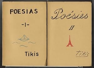 Poesías I / Poésies II. 2 volumenes. [RAREZA!: EJEMPLARES CON FIRMA Y DEDICATORIA DE AUTORA].