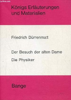 Seller image for Erluterungen zu Friedrich Drrenmatts der besuch der alten dame und die physiker - Knigs Erluterungen und Materialien band 295. for sale by Le-Livre