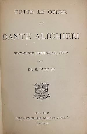 Tutte le Opere di Dante Alighieri