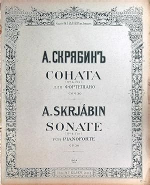 Bild des Verkufers fr Sonate No. 4 Opus 30 zum Verkauf von Berchmans