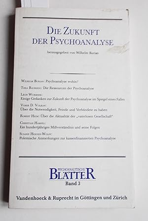 Seller image for Die Zukunft der Psychoanalyse for sale by Antiquariat Zinnober