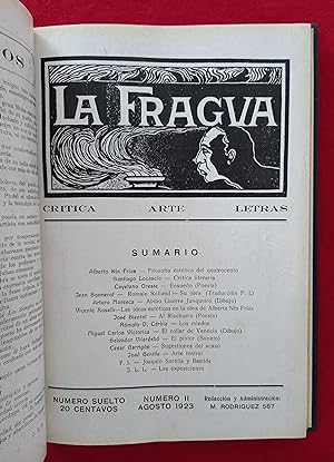 Imagen del vendedor de Revista LA FRAGUA (Buenos Aires, 1923-1924). Revista Mensual de Crtica, Arte y Letras editada por el Grupo Artstico La Fragua. a la venta por Libreria del Signo
