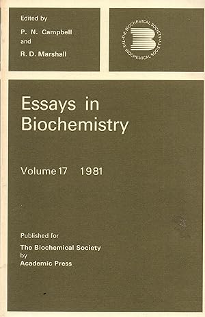 Immagine del venditore per Essays in Biochemistry Volume 17 venduto da Book Booth