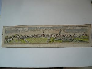 Osnabrück, anno 1670, Panoramaansicht, nach Braun-Hogenberg, altkoloriert Wir bieten eine seltene...