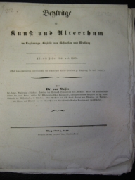 Beyträge für Kunst und Alterthum im Regierungs-Bezirke von Schwaben und Neuburg. Für die Jahre 18...