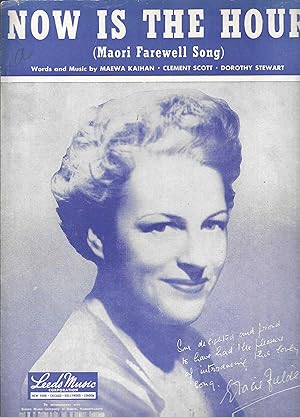 Imagen del vendedor de NOW IS THE HOUR DOROTHY STEWART 1946 SHEET MUSIC FOLDER 515 SHEET MUSIC a la venta por Vada's Book Store