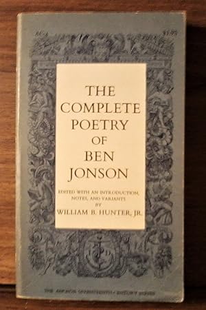 Seller image for The Complete Poetry of Ben Jonson for sale by Berthoff Books