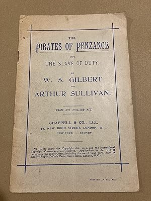 Seller image for The Pirates of Penzance or The Slave of Duty for sale by BBBooks