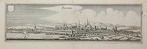 "Duderstatt" (Duderstadt bei Göttingen). Gesamtansicht. Kupferstich von Merian.