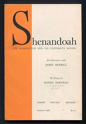 Bild des Verkufers fr Shenandoah: The Washington and Lee University Review - Volume XIX, Summer, 1968, No. 4 zum Verkauf von Between the Covers-Rare Books, Inc. ABAA