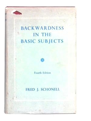 Seller image for Backwardness in the Basic Subjects for sale by World of Rare Books