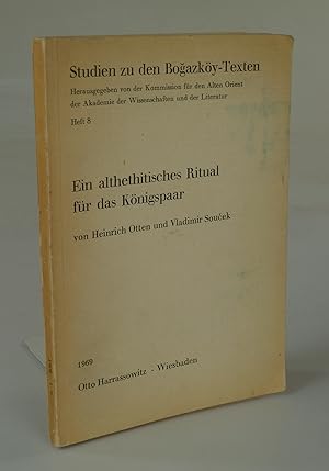 Imagen del vendedor de Ein althethitisches Ritual fr das Knispaar. a la venta por Antiquariat Dorner