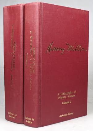 Seller image for Henry Miller: A Bibliography of Primary Sources. With an Original Preface by Henry Miller for sale by Bow Windows Bookshop (ABA, ILAB)