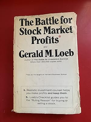 Bild des Verkufers fr Battle for Stock Market Profits [Not the Way It's Taught at Harvard Business School]. zum Verkauf von Ocean Tango Books