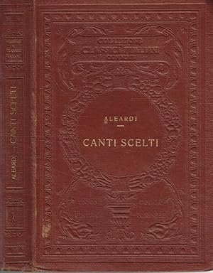 Bild des Verkufers fr Canti scelti zum Verkauf von Biblioteca di Babele