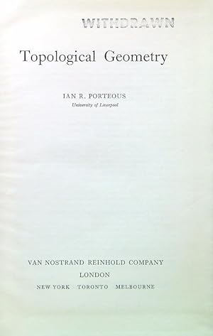 Immagine del venditore per Topological Geometry venduto da Librodifaccia