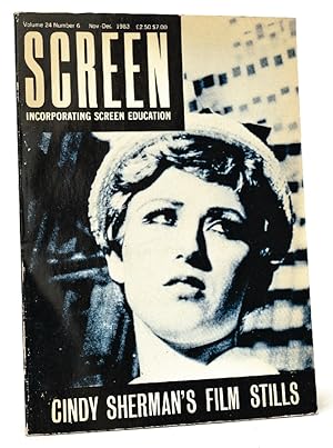 Bild des Verkufers fr Screen: Incorporating Screen Education. Cindy Sherman's Film Stills. zum Verkauf von Stephen Bulger Gallery