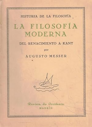 Imagen del vendedor de La filosofa moderna a la venta por Librera Cajn Desastre