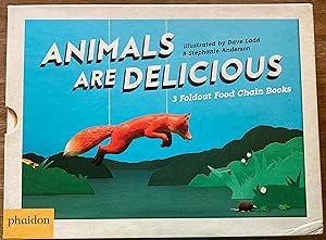 Image du vendeur pour Animals Are Delicious: 3 Foldout Food Chain Books mis en vente par Molly's Brook Books