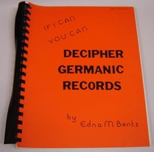 If I Can You Can Decipher Germanic Records; Signed